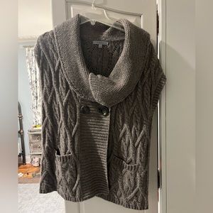 Grey Cable Knit Sweater
